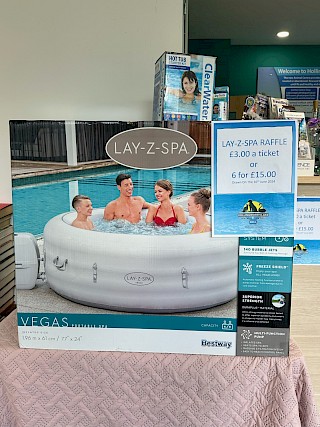 Enter our raffle to win a Lay-Z-Spa!