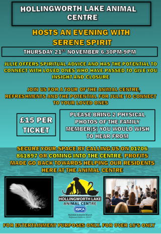 Our next event with "Serene Spirit" is coming up - have you got your ticket?